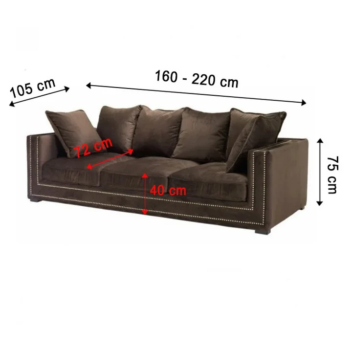 sofa glamour rozkładana