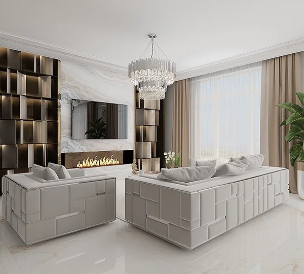 fotel glamour tapicerowany