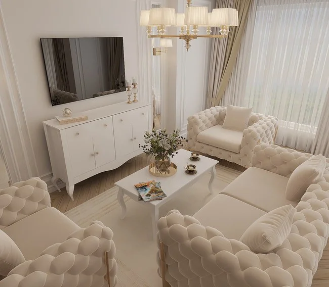fotel glamour tapicerowany