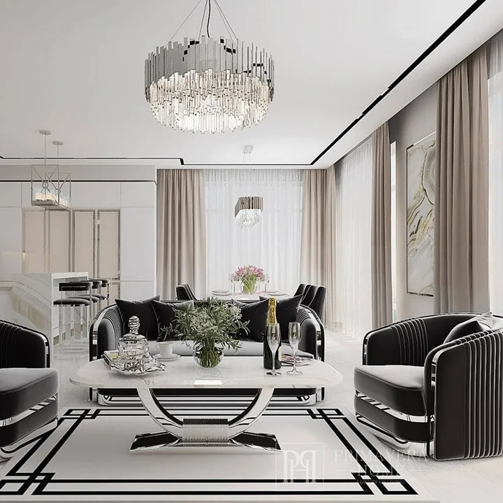 Stolik kawowy glamour do salonu