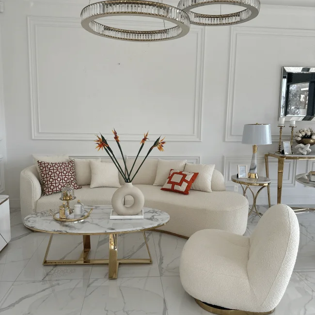 Stolik kawowy do salonu glamour