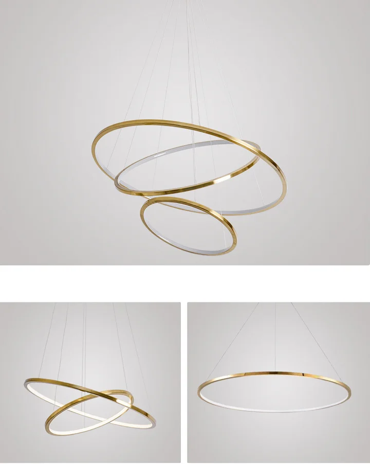 żyrandol LED ring
