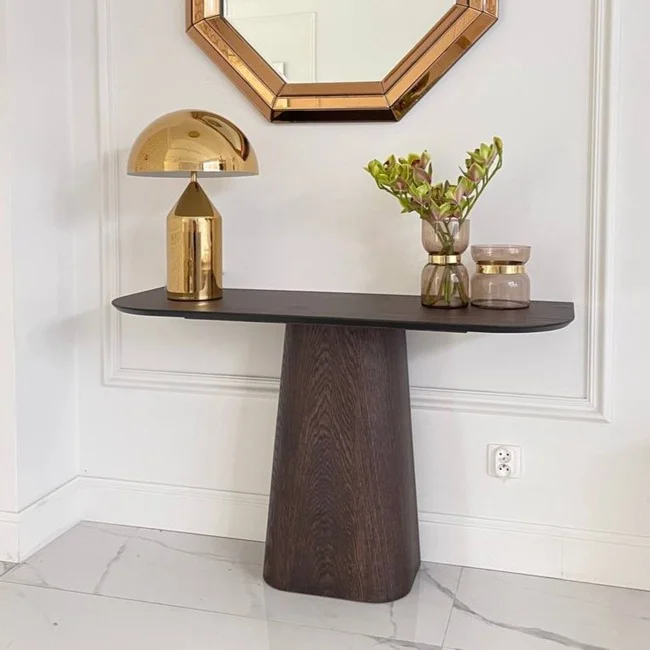 Designerska konsola drewniana Primavera Home styl modern classic