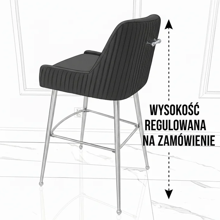 Nowoczesny hoker luksusowy  regulowana wysokość
