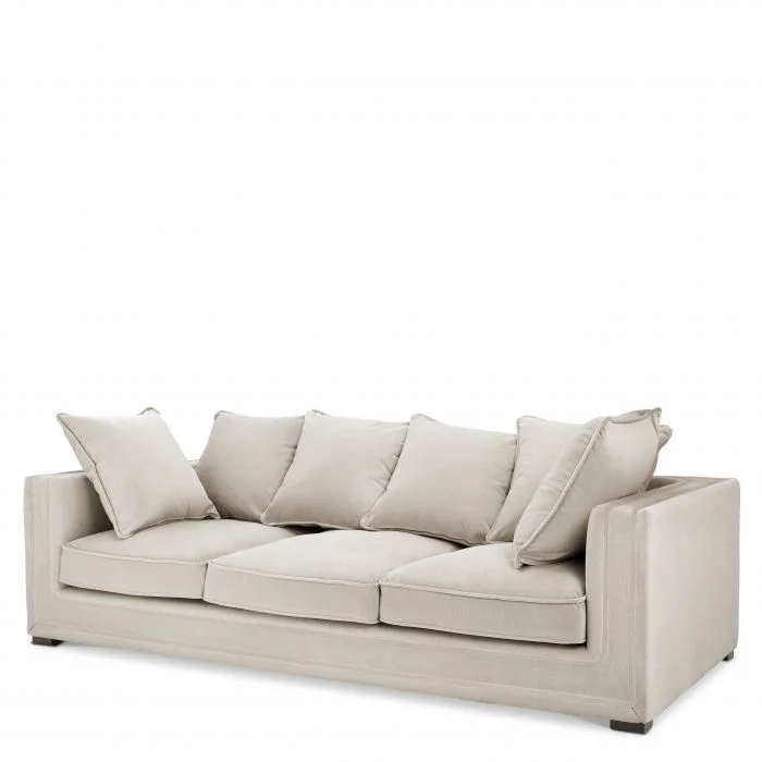 sofa z lamówką rozkładana tapicerowana