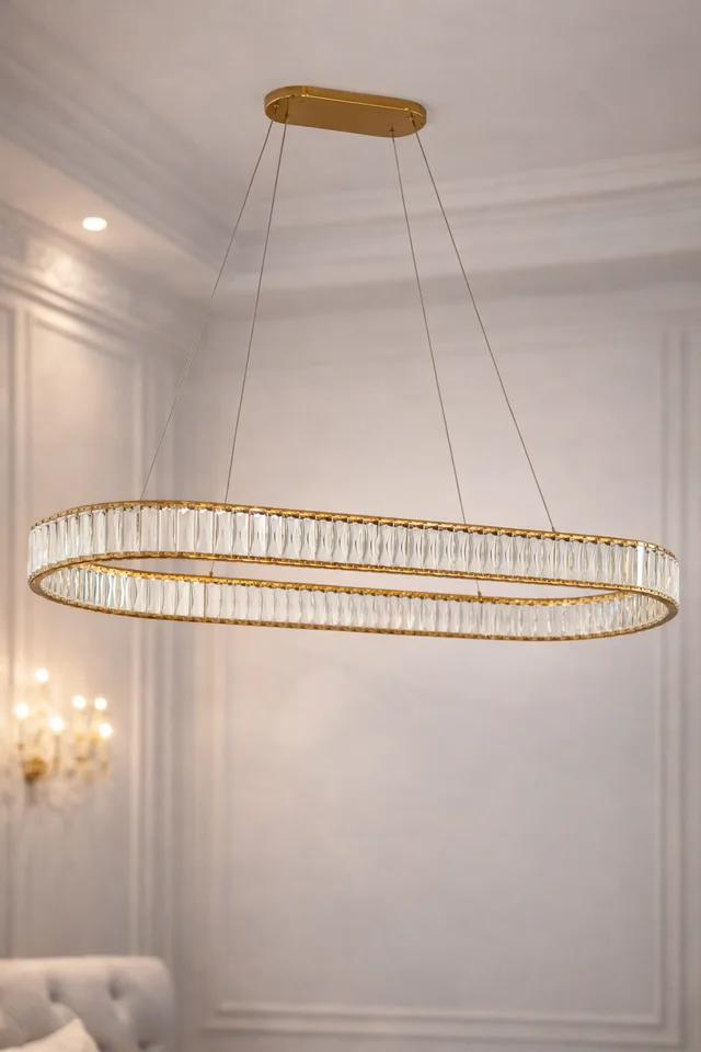 lampa kryształowa do jadalni