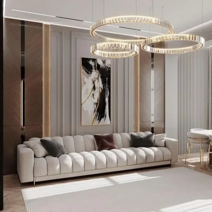 Wysoka estetyka żyrandola kryształowego Crystal XXL Złoty, idealny do każdego wnętrza, od Primavera Home.