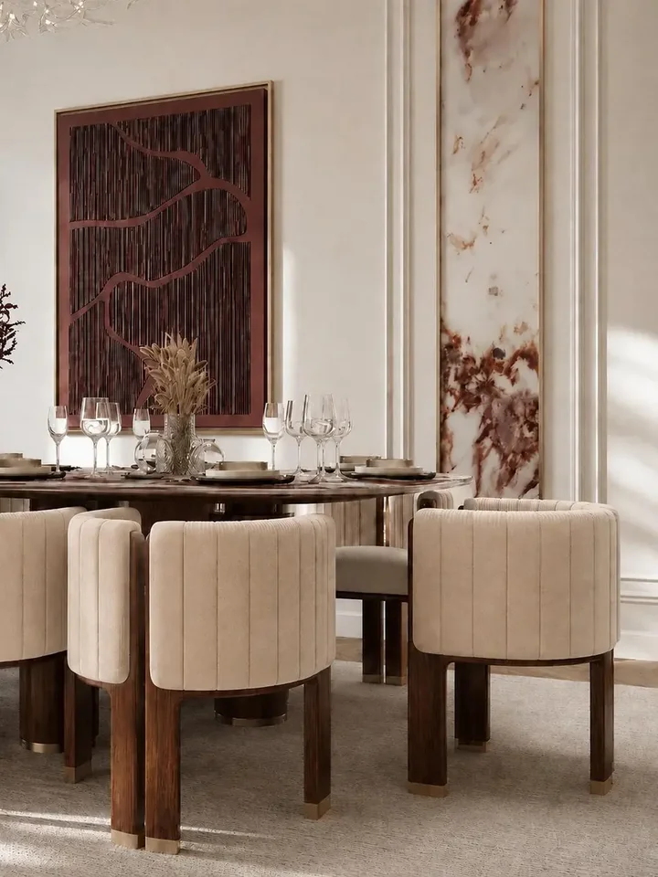 Ekskluzywne krzesło MATILDA – Nowoczesny Włoski Design w wyrafinowanej formie- Primavera Home w minimalistycznej aranżacji nowoczesnego wnętrza.