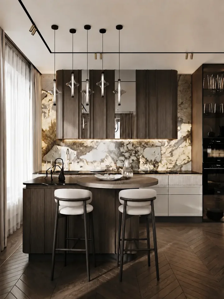 Detali wykończenia, Designerski Hoker Drewniany Olivia – Krzesło Barowe od Primavera Home.