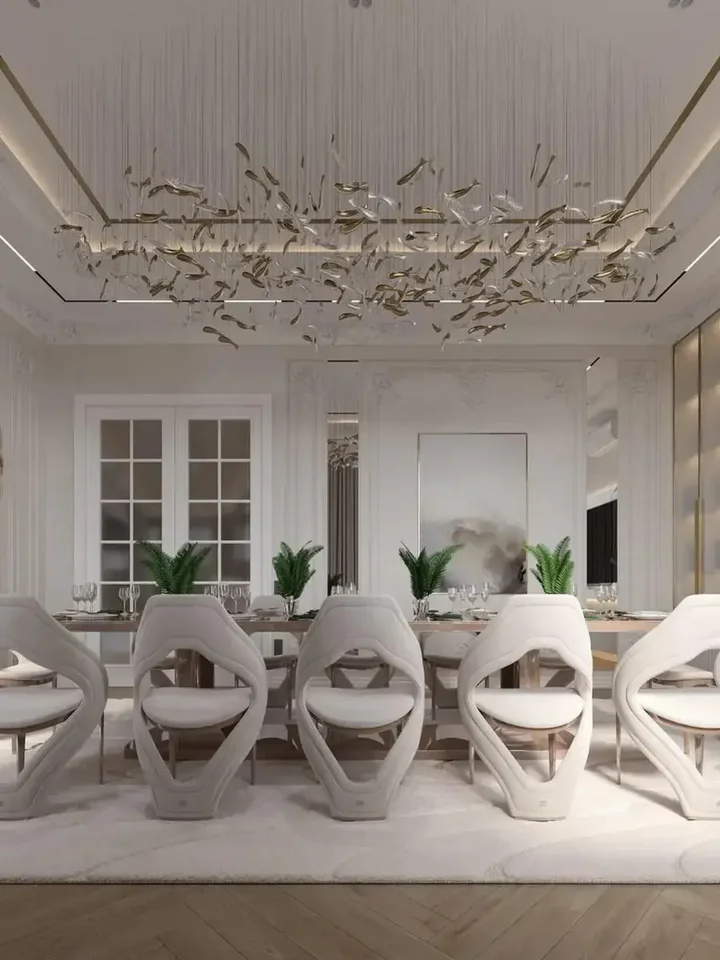 Ekskluzywne Krzesło Queen – Nowoczesny Włoski Design w detalach tkaniny, ukazujące jakość materiału. Meble na zamówienie od Primavera Home.