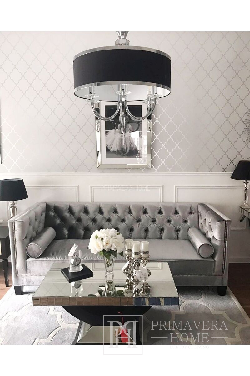 New York Sofa Gray White Glamour Moris Primavera Home