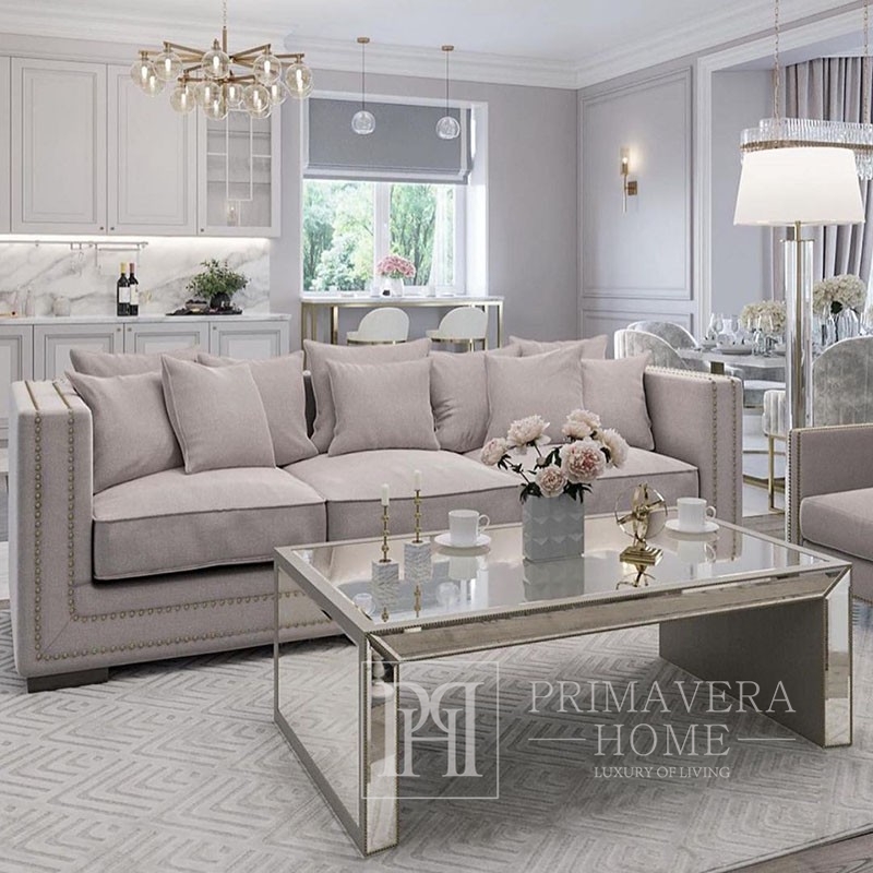 The layout considerate peak NERO comfortable glamour grey black sofa bed with cushions - Primavera Home