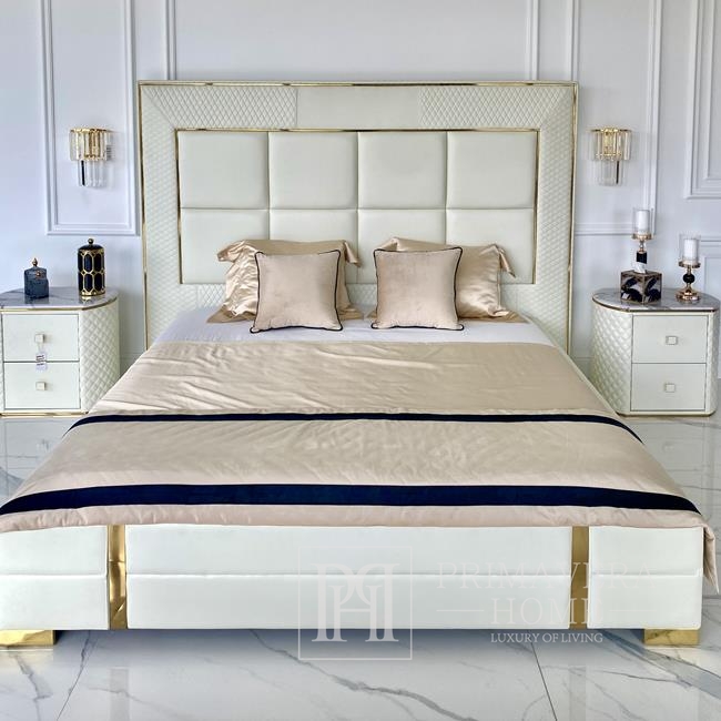 Elegantes Kissen, 50x50, Teddybärstoff, weiß, für das Schlafzimmer, das  Wohnzimmer - Primavera Home
