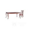 Classic wooden table with Elizabeth folding function