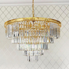 Glamour glittering crystal chandelier gold 80 cm GLAMOUR GOLD M