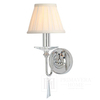Kinkiet srebrny lampa ścienna - chrom nikiel CARLOTTA styl nowojorski, hamptons