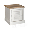 White HAMPTONS bedside table in Provencal Hamptons shabby chic style