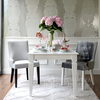 Stalas glamour, medinis, baltas, išplečiamas, valgomajam  ELEGANCE, Hamptons stilius