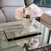 Glamor silver mirror tray