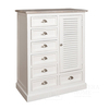 Narrow chest of drawers in Hamptons shabby chic style