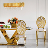 Luxurious island stool, glamor in velvet beige golden AZURO fabric