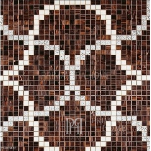 Mozaika szklana obraz z mozaiki Linossa brąz