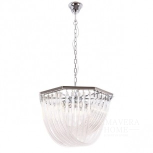 Lampa wisząca chromowana srebrna nowoczesna styl klasyczny, nowojorski CAFFARO