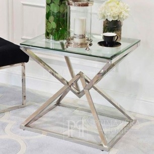 Side glamour table Conrad silver