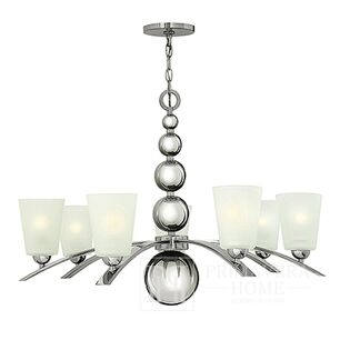 ZEPFIR - Silver chandelier - Nickel chrome