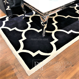 Carpet Moroccan clover MAROC black, ivory OUTLET