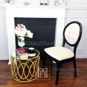 Klasyczne krzesło do jadalni, nowoczesne, drewniane, lakierowane ELIZA