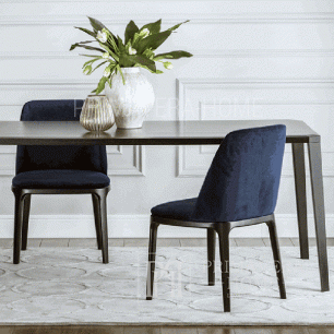 Krzesło glamour tapicerowane nowoczesne drewniane NAPOLI