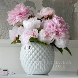 Doniczka ceramiczna Rosabelle Flower Lene Bjerre 15 cm biała