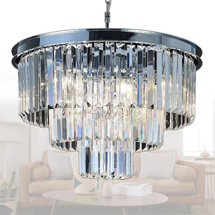 Glamour chandelier crystal silver steel GLAMOUR 50