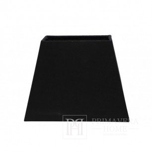 Abażur nowojorski czarny prostokątny MIA 24 cm