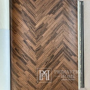 Exclusive Versace geometric wallpaper dark brown chevron zigzags