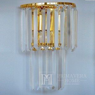 Kryształowy kinkiet glamour nowoczesny lampa ścienna złoty GLAMOUR XS
