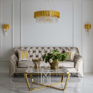 Modern glamour upholstered sofa with PRADA bedroom function 