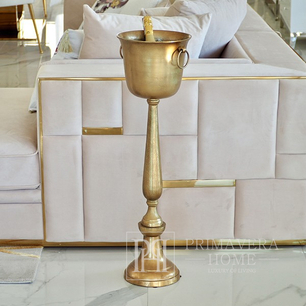 Šampano šaldytuvas auksinis, aukštas grindis, 89 cm laikikliai