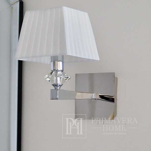 Sieninis šviestuvas glamour sidabrinis sieninis šviestuvas stilingas modernus ELEGANZA SILVER