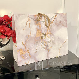 Gift bag pink - company gold
