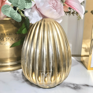 Table decoration, Easter golden pleated EGG M