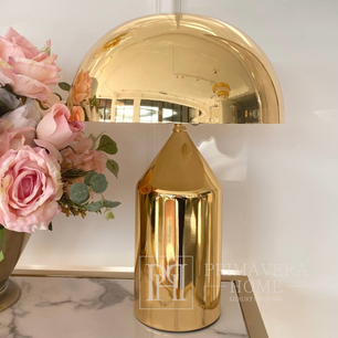 Šiuolaikinė auksinė stalinė lempa AURORA GOLD glamor stiliaus