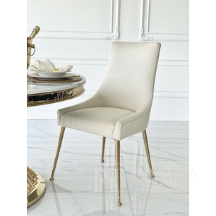 Glamour chair, golden legs MODERN