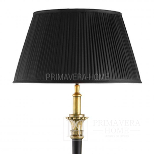 Elegant black and gold pleated lampshade BOUILTTE 40 cm