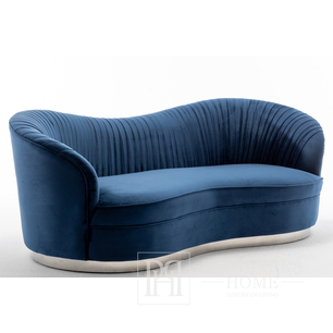 DONNA modern navy glamour New York-style upholstered sofa for living room