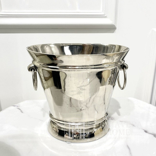 Cooler na szampana, lód, srebrny stołowy uchwyty M 23 cm