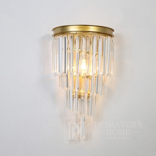 Crystal, gold, glamor wall lamp, DIAMOND wall lamp