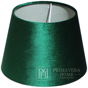 Velor cone lampshade, dark green, XL 
