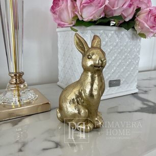 Table decoration, ceramic rabbit, gold, Easter, 17 cm